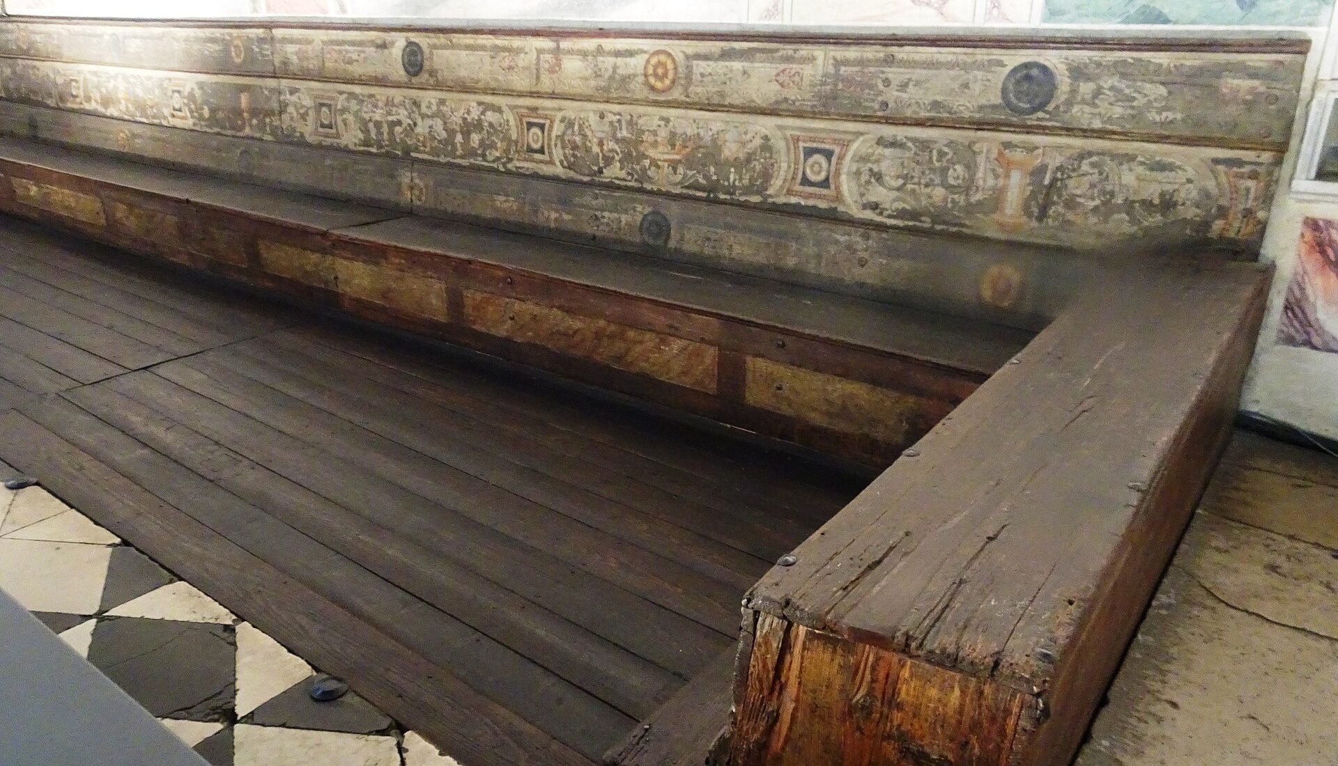 The chapel's pews